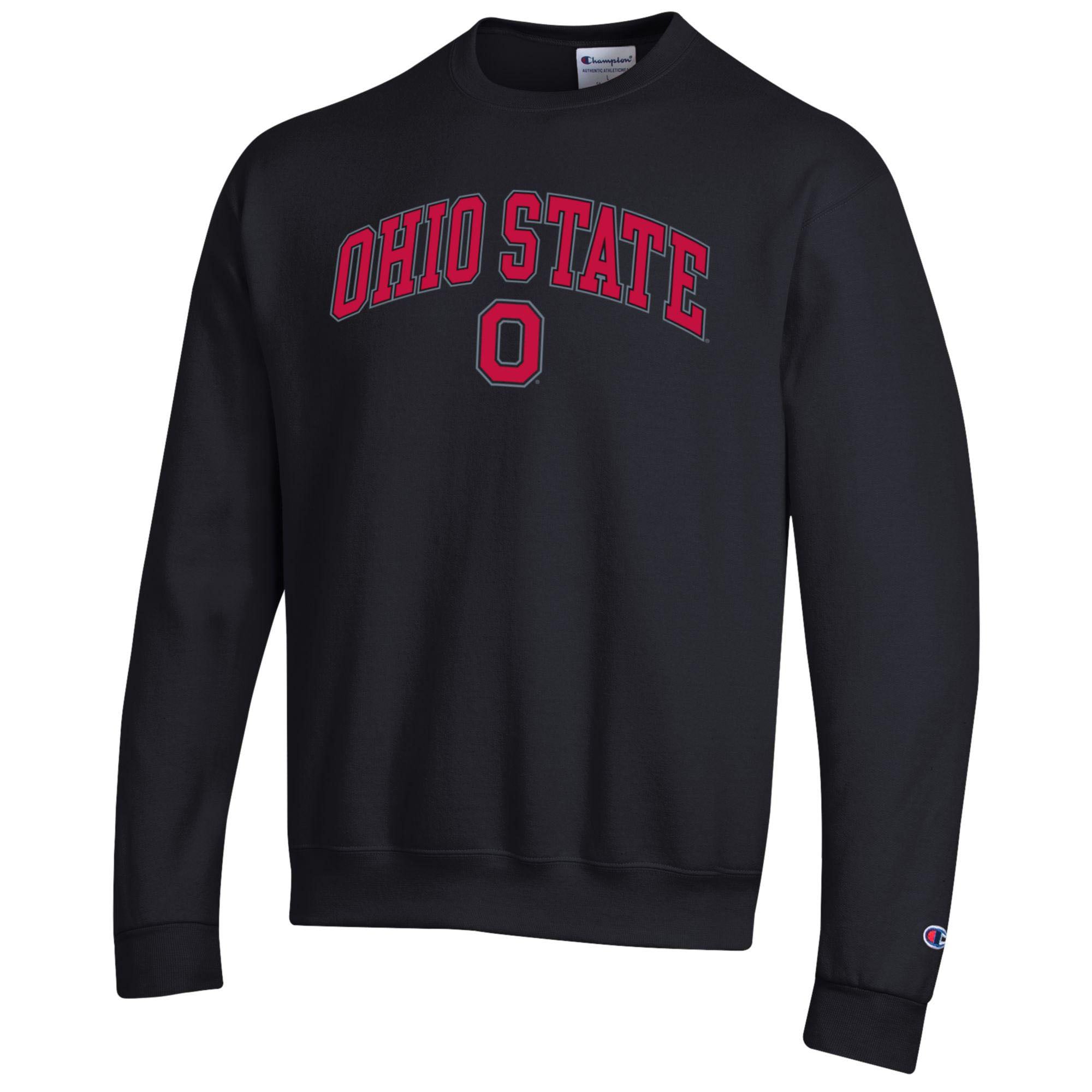 Men's Champion Ohio State Buckeyes Arch Over Logo Pullover Sweatshirt